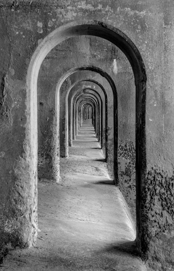 arched stone portal